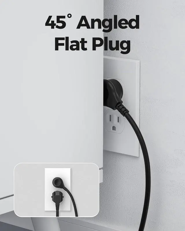 Alt view image 5 of 7 - Desk Clamp Power Strip, 1875W Surge Protectors with 2 USB A, 2 USB C Ports, 4 AC Outlets, Desk Mount Charging Station, Fit 1.7 inch Tabletop Edge Thick, Desk Outlets for Home Office.