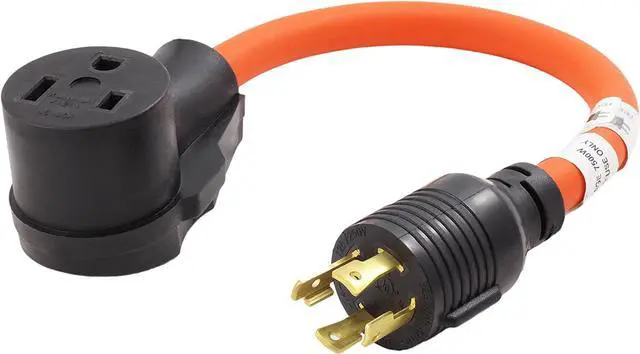 Main image of AC WORKS 6-50 Welder Adapter (L14-30 30A 4-Prong Locking to 6-50)