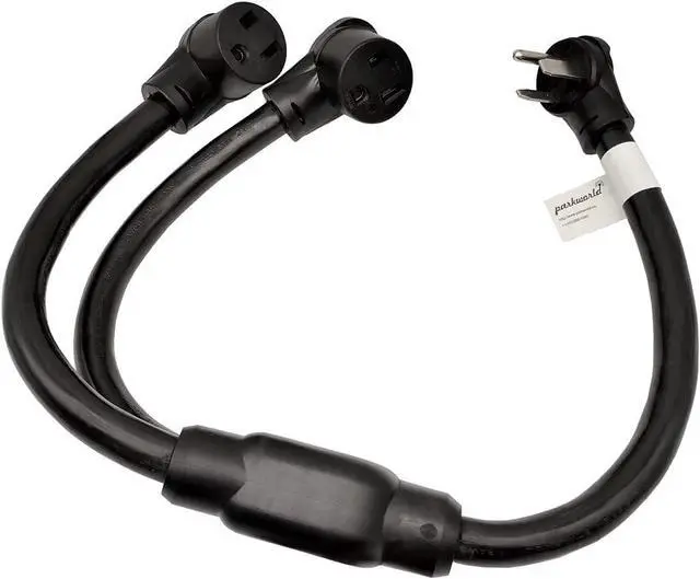 Alt view image 4 of 4 - Parkworld 61513 Welder 50A Splitter, 6 Gauge 240V Splitter Industrial Male Plug NEMA 6-50P to (2) 6-50R Female Connectors, NEMA 6-50 Splitter Cord Y Adapter 3 feet, 6 AWG