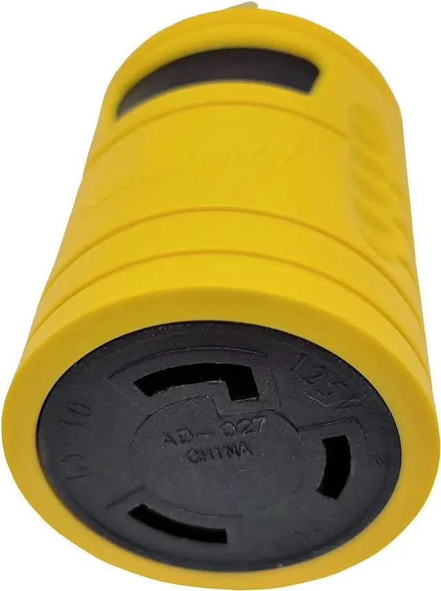Alt view image 4 of 5 - Parkworld 884913 30 AMP Generator Adapter 4-Prong Locking L14-30P Plug to 3-Prong Locking L5-30R Receptacle Output 125 Volt