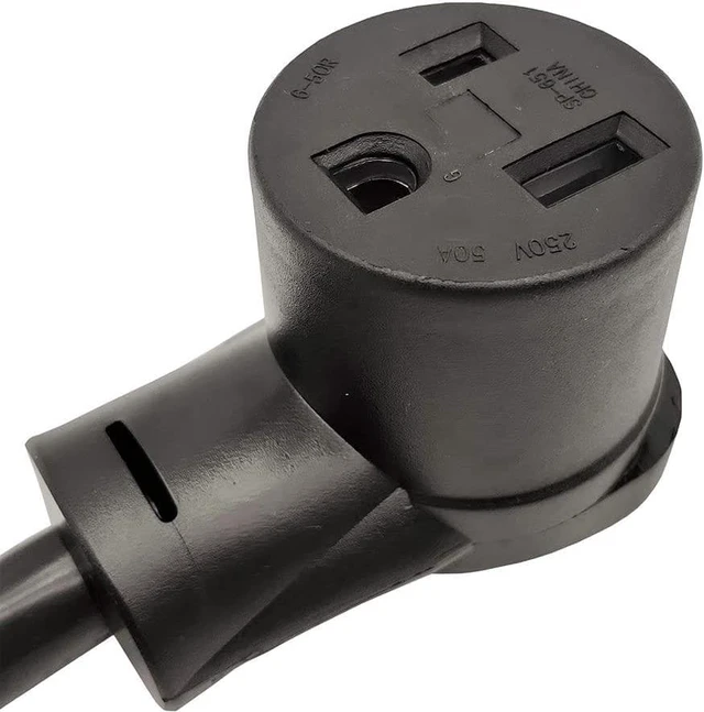 Alt view image 3 of 3 - Parkworld 691920A Generator to Welding Adapter Cord NEMA L14-20 Plug 4-Prong 20A Locking Male to Welding NEMA 6-50 Receptacle 50A Female