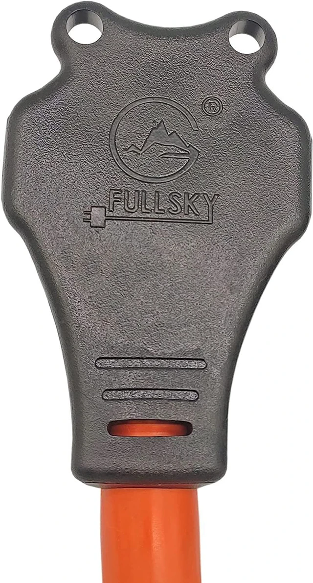 Alt view image 3 of 6 - FC-6552T3A Welder Plug Adapter Cord, Male NEMA 6-50P 50A to Female NEMA 5-20R (or 5-15R) Household Tri Outlet, 125V, 3750W, Orange