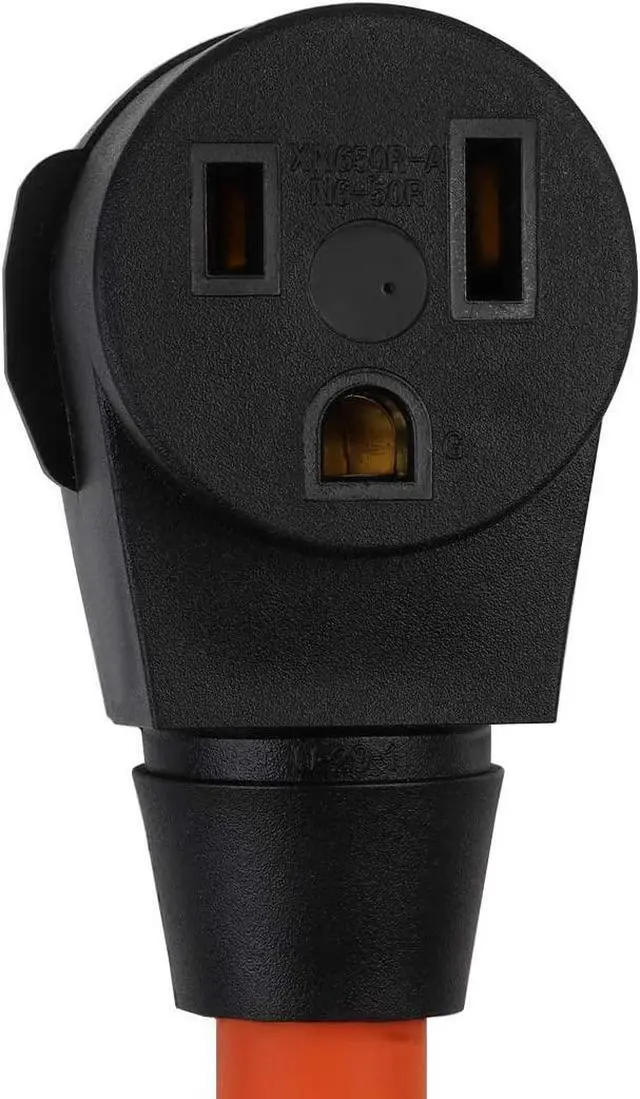 Alt view image 4 of 4 - 50CM Nema 14-50P to 6-50R Heavy Duty AWG8 STW 50 Amp Plug to 50 Amp (Welder) Socket Adapter Cable, Adapter Cord 50A Dryer 14-50P to Welder 6-50R 50A, Welding Adapter 6-50, 250V,1.5FT