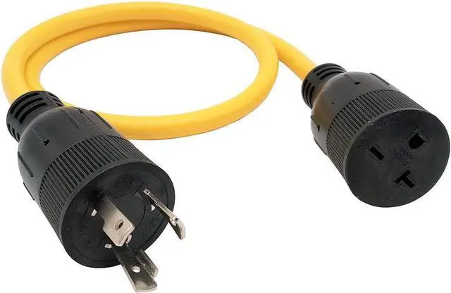 Main image of Parkworld 60592 Adapter Cord Twist Lock L6-20P 20AMP Plug to NEMA 6-20R T-Blade (Also for 6-15R) Receptacle UL Listed 3FT