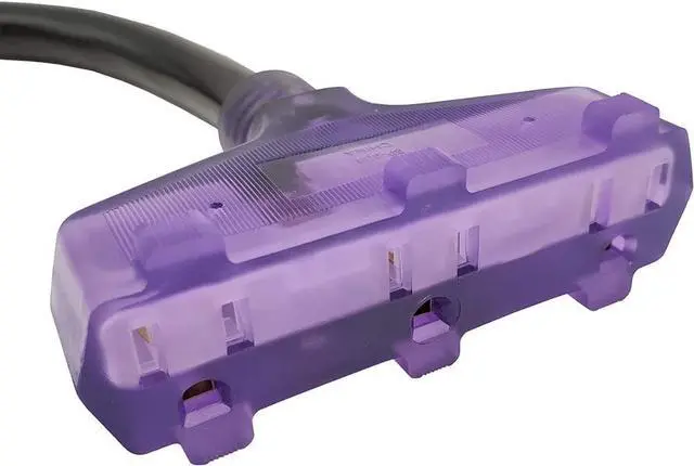 Alt view image 3 of 4 - Parkworld 61469 Dryer Adapter Cord, 220V/250V to 110V/125V Power Converter, Dryer 3-Prong 10-30P Male to (3) 5-15R Female Household Tri Outlet with Lighted, Output 125V, 14 inch