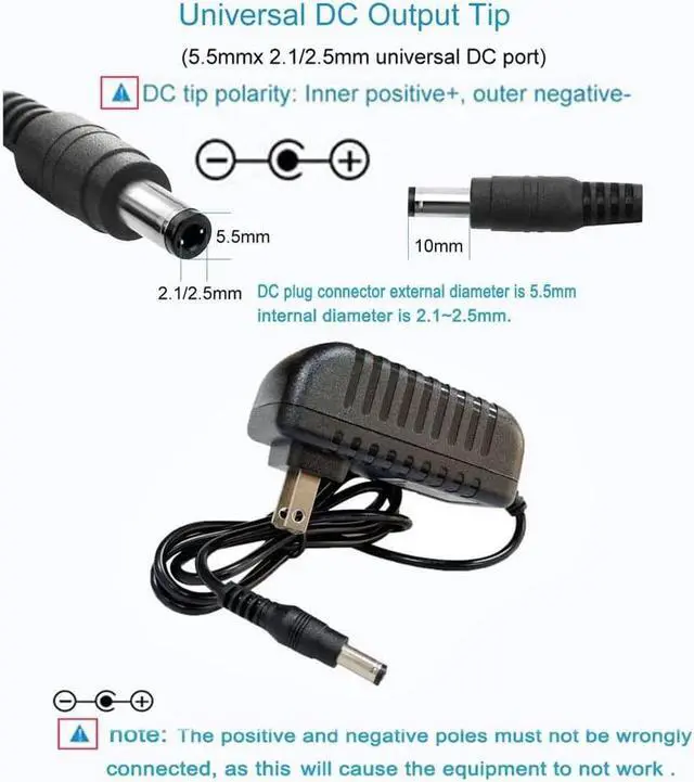 Alt view image 3 of 6 - 5V 3A DC Power Supply Adapter AC 100V240V to DC 5V 3A Max 15W 5.5x2.5mm Plug for LED Lights CCTV Routers Security Systems