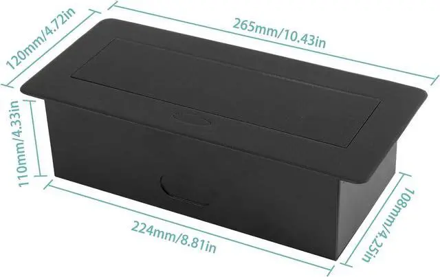 Alt view image 5 of 5 - WEBANG Desktop Pop Up Socket with 3 Outlets & 2 USB Ports (Connection Box Desktop Pop Up Outlet)