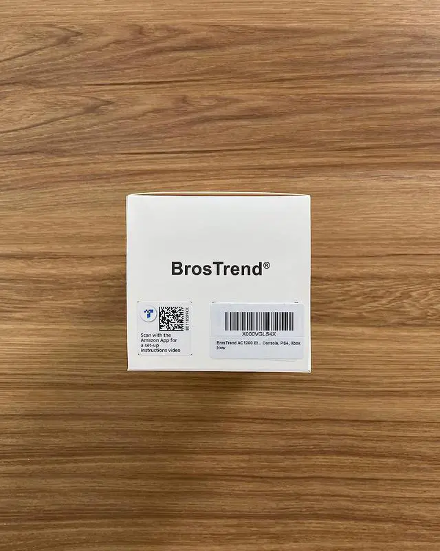 Alt view image 7 of 7 - BrosTrend AC1200 WiFi to Ethernet Adapter, 1200Mbps Dual Band Universal Wireless Bridge for Printer, Smart TV, Blu-Ray Player, PlayStation, Xbox, etc, WPS Easy Setup, Connect a Wired Device to Wi-Fi