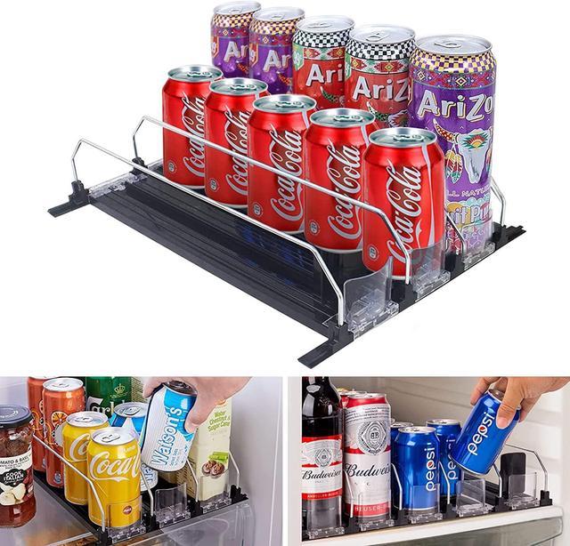 Soda Can Dispenser for Refrigerator with Adjustable Pusher Glide, Mothers  Day Gifts Drink Organizer for Fridge Holds 15 Cans with 12oz, Perfect for  Soda, Beer, and Other Beverages 