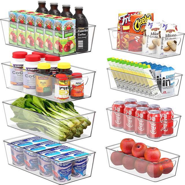 Simple Houseware Freezer Storage Organizer, Set of 8 (4Medium, 4Large) 