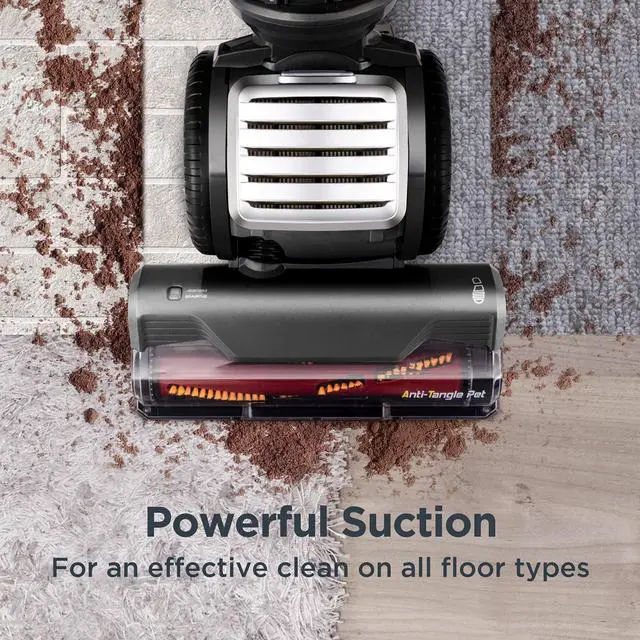 Alt view image 2 of 6 - EUREKA Pet Upright Vacuum Cleaner for Home, Bagless Upright Vacuum Cleaner Swivel Steering, Powerful Lightweight Upright Vacuum Carpet and Floor, FloorRover Elite NEU630 with Tangle Free Tech, Red