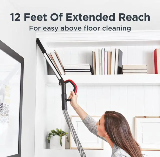Alt view image 6 of 6 - EUREKA Pet Upright Vacuum Cleaner for Home, Bagless Upright Vacuum Cleaner Swivel Steering, Powerful Lightweight Upright Vacuum Carpet and Floor, FloorRover Elite NEU630 with Tangle Free Tech, Red