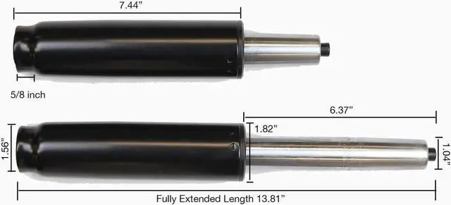 Alt view image 2 of 5 - Office Factor,Office Chair Cylinder Replacement, Hydraulic Pneumatic gas lift Piston Heavy Duty (450 Lbs), universal fit Highest End Class 4