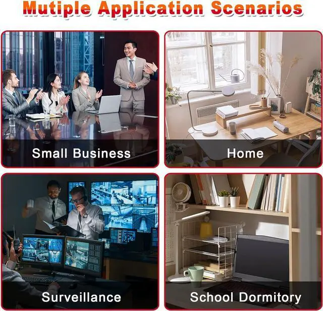 Alt view image 7 of 7 - ienRon 8 Ports Gigabit Ethernet Switch,Unmanaged Network Switch with Metal Case, | Plug & Play | Fanless&Shielded Ports | Traffic Optimization, Supported Desktop or Wall Mount, Easy to Take