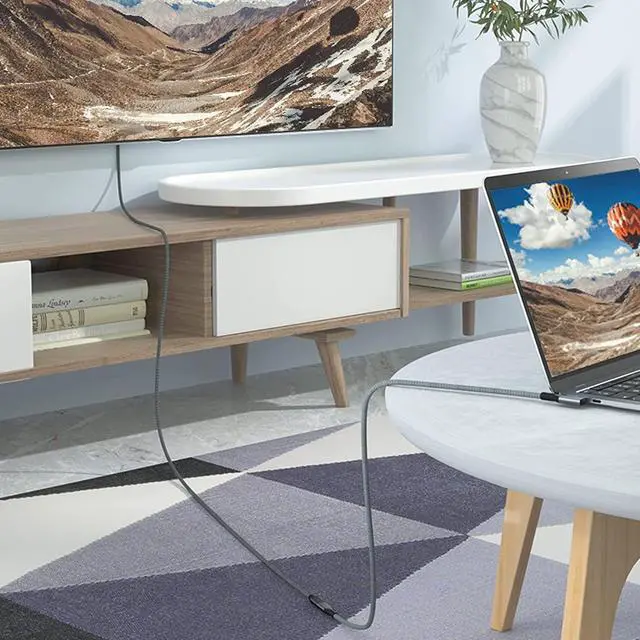 Alt view image 5 of 7 - USB 4 Extension Cable 240W 2FT, Right Angle Thunderbolt 4/3 & USB C Male to Female Cable, PD 3.1 Fast Charging 40Gbps 8K@60Hz Video, Type C Extender Cord, for MacBook,iPad Pro/Air,Galaxy S24 S23