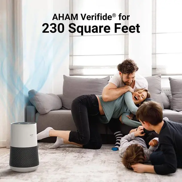 Alt view image 3 of 7 - A231 Air Purifier for Bedroom Up to 1110 Ft² in 1 Hr With Air Quality Monitor, True HEPA, Carbon Filter and Auto Mode, Captures Pet Allergies, Smoke, Dust