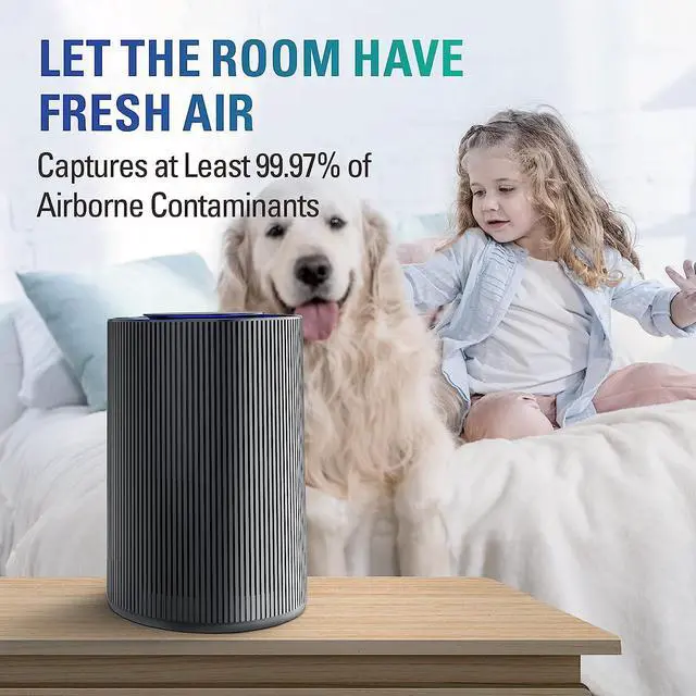 Alt view image 5 of 7 - STEALTH Air Purifiers for Home Allergies Pets Hair Dander Pollen Up to 1345 Ft²/H, H13 True HEPA 3-in-1 Filter Air Cleaner, Ozone Free 24db Sleep Mode,3 Speeds Timer for Lage Room Dorm Bedroom