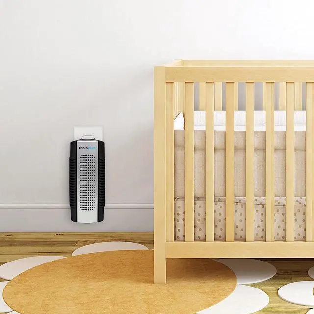 Alt view image 6 of 6 - ENVION Therapure Mini TPP50 Small Space Plug In Cordless UV-C Light Air Purifier with Cleanable Filter for Closets and Pantries, Black