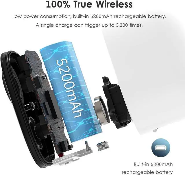Alt view image 6 of 7 - Security Camera Wireless Outdoor, 2-Way Talk Battery Powered Wi-Fi Cameras for Outside and Indoor 1080P Night Vision AI Motion Detection Spotlight Siren Alarm IP65 Weatherproof