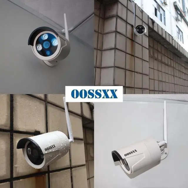 Alt view image 7 of 7 - OOSSXX Microphone Inside Outdoor Security 1080P Camera, IP67 Waterproof WiFi Camera, Wireless Surveillance Camera with Night Vision Wireless 1080P Extend Camera for Old System