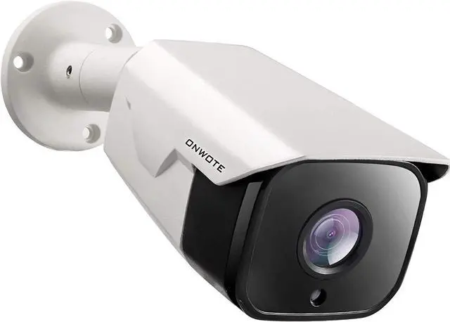 Main image of ONWOTE 4K 8MP UltraHD PoE IP Security Camera, AI Human Vehicle Detection, 3840x2160 8 Megapixels, 134° FoV, Video Audio, Indoor Outdoor, Commercial Wired Camera for Business, Add-on to PoE NVR System