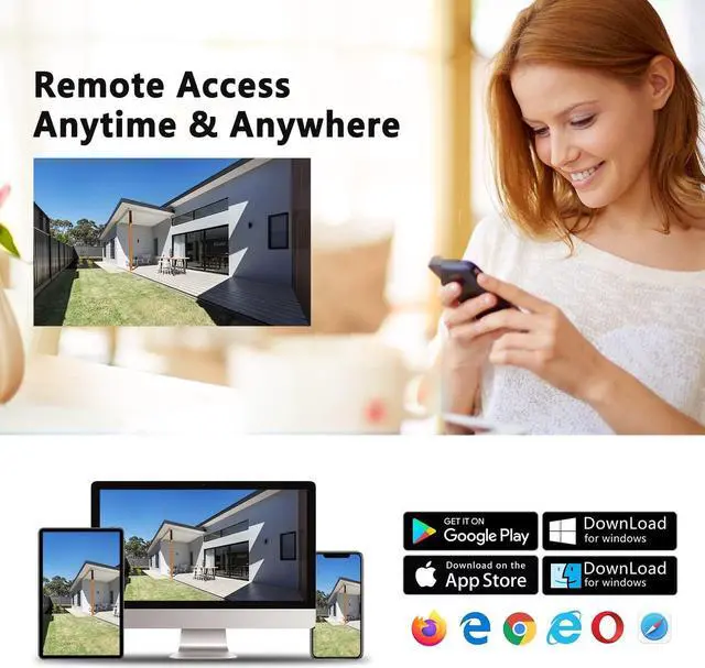 Alt view image 6 of 6 - Real HD 6MP PoE IP Vandal Dome Security Camera Outdoor, 2.8mm Wide Angle, H.265, IP67 IK10, Support Firmware Upgrade, Compatible with NVR, Blue Iris, NDAA Compliant