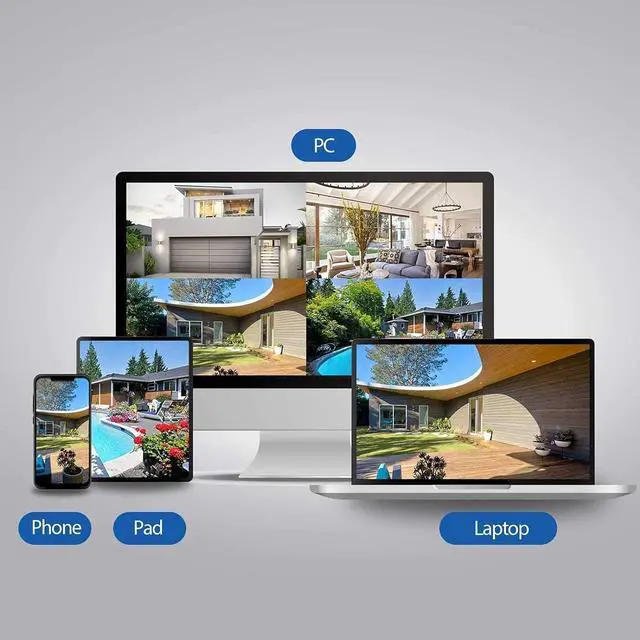 Alt view image 7 of 7 - xmartO WB2024-W 2K 3MP Super HD WiFi Home Security Camera with Built-in Microphone (add-on Camera with 3.6mm LensPack of 2, Requires 5MP NVR to Work)