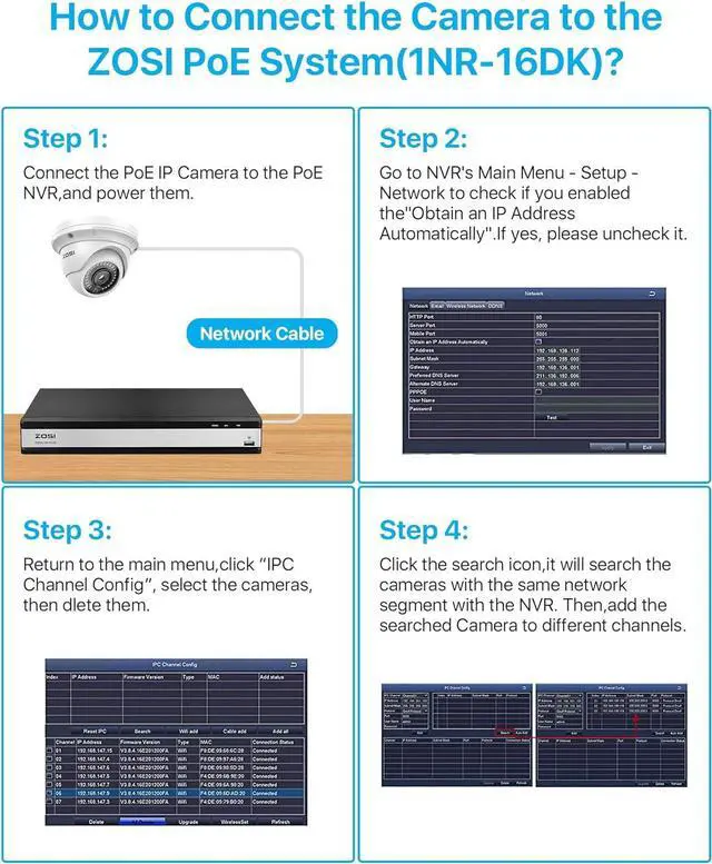 Alt view image 2 of 7 - ZOSI 5MP Add-on PoE IP Camera Outdoor Indoor Home H.265+ Video Surveillance Dome Camera with Night Vision,Motion Detection,Only Work with ZOSI POE NVR System(Model: ZR16SK,ZR08UN,ZR08DN,ZR08SN)