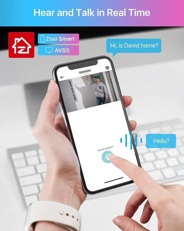 Alt view image 5 of 7 - ZOSI 5MP PoE Add-on Camera, Face Person Vehicle Detection, 2 Way Audio, Starlight Night Vision, Sound&Light Siren, 3K Weatherproof Outdoor Indoor Home Bullet IP Cam, Only Compatible with ZOSI POE NVR
