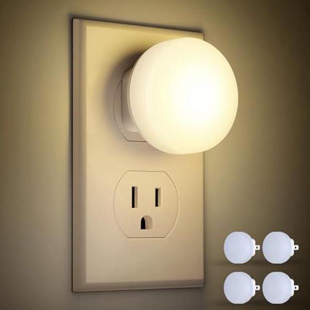 FOLKSMATE LED Night Lights Plug into Wall 5-Pack, Plug in Night