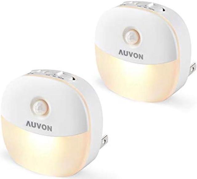 AUVON Plug in Night Light with Motion Sensor and Dusk to Dawn