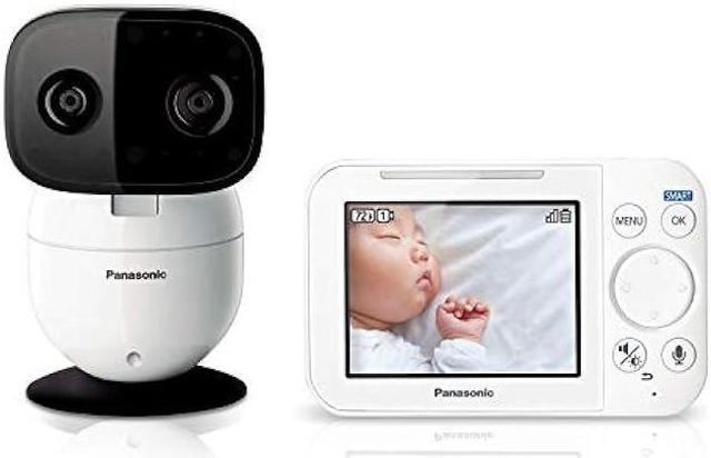 Panasonic Baby Monitor with Camera and Audio, 3.5 Color Video, Extra Long  Range, Secure Connection, 2-Way Talk, Soothing Sounds, Remote Pan, Tilt,