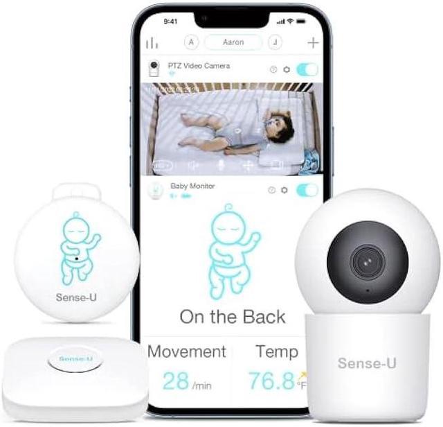 Sense-U Smart Baby Monitor 3+ 2K Remote Pan-Tilt-Zoom Camera