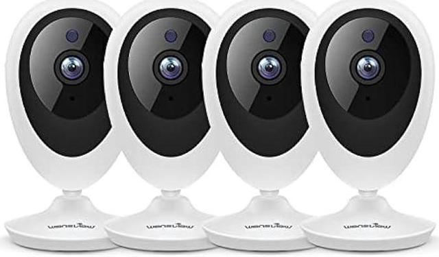 wansview Indoor Security Camera 4pcs, 1080PHD WiFi Indoor Camera, Baby  Camera, Baby Monitor, Pet Camera, Realtime Alert Two-Way Audio Night  Vision, Compatible with Alexa 