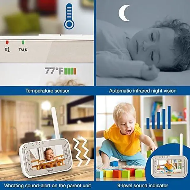 Alt view image 7 of 7 - VTech VM305 Pan & Tilt Accessory Camera  Requires a VTech VM343 Baby Monitor to Operate