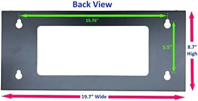 Alt view image 2 of 5 - Kenuco 19 Inch Steel Vertical Rack and Wall Mountable Server Rack Mount (Black-4U)