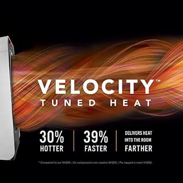 Alt view image 3 of 5 - Vornado Velocity 5 Whole Room Space Heater with Auto Climate Control, Timer, and Safety Features, White, Large