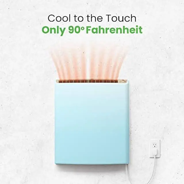 Alt view image 5 of 6 - Envi Plug-in Electric Panel Wall Heaters for Indoor Use, Energy Efficient 24/7 Heating w/Safety Sensor Protection, Patented Quiet Fan-less Design, Easy 2-Min Install, Space Heater, Made in USA