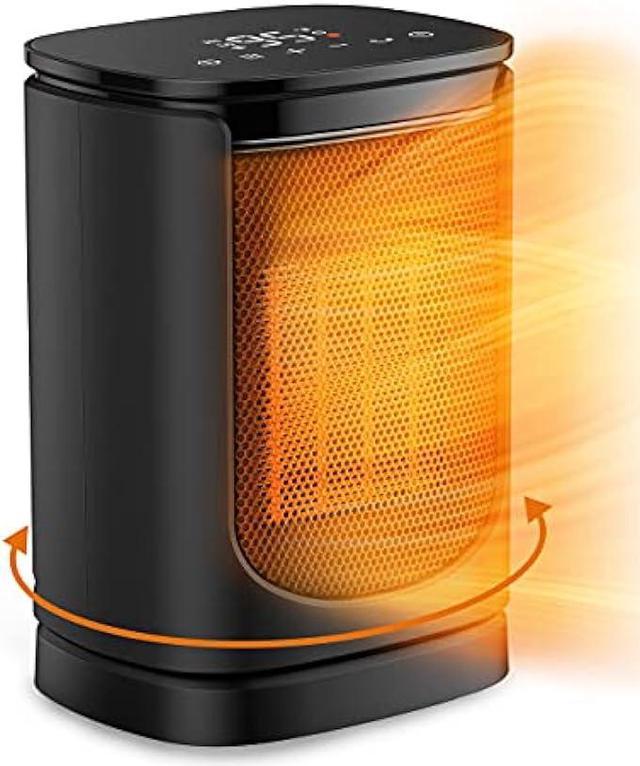 Space Heater, 1500W Electric Heaters Indoor Portable with Thermostat, PTC  Fast Heating Ceramic Room Small Heater with Heating and Fan Modes for