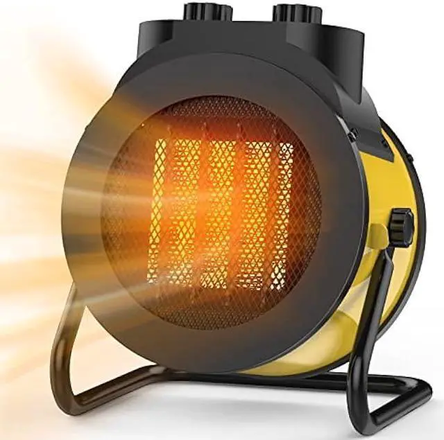 Main image of Space Heaters for Indoor Use, 1500W PTC Electric Heater with 90°Adjustable Angle, Fast Safety Heat, Small Portable Heater for Office Home(Yellow)