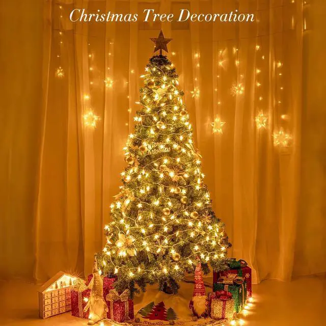 Alt view image 5 of 7 - Tasodin Star String Lights Battery Operated Waterproof 40 LED 20 FT Star Fairy String Lights with Remote Control for Home, Party, Christmas, Wedding, Garden Decoration, Warm White