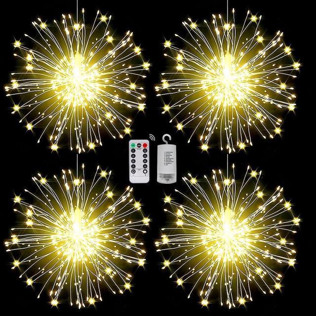 LED Firework Lights Wire Starburst String Lights Fairy Lights,Christmas  Decorative Hanging Lights for Party Patio Bedroom Christmas