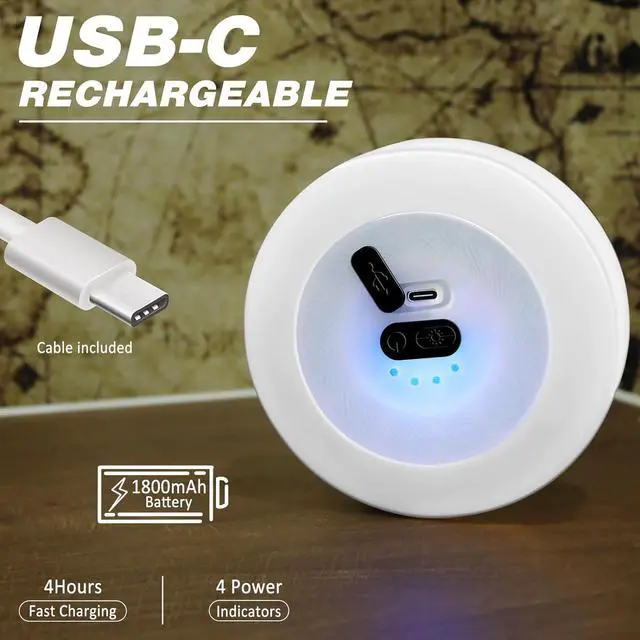 Alt view image 6 of 6 - DIBMS 1-Pack Camping String Light w/Lamp, 32.8FT Rechargeable Waterproof LED Hanging Light for Outdoor Camping Awning Tent Garden Party Festival Decor