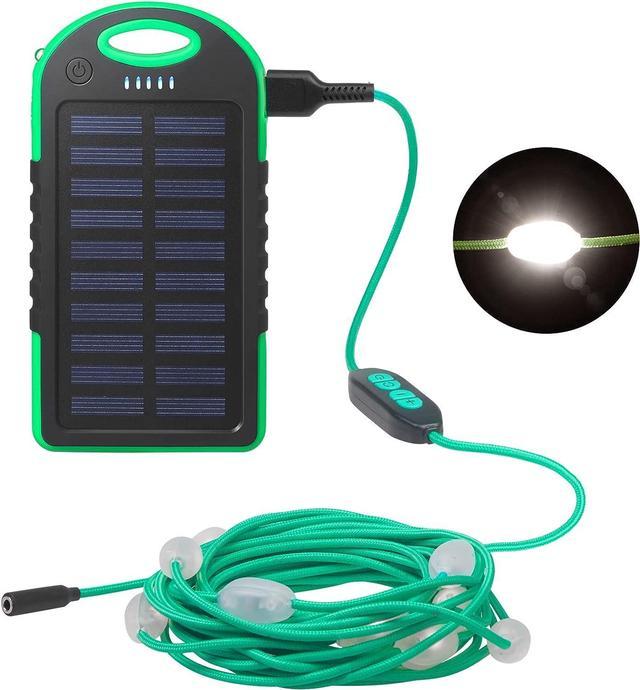Anpro Solar Camping String Lights - 20.5Ft Solar String Lights