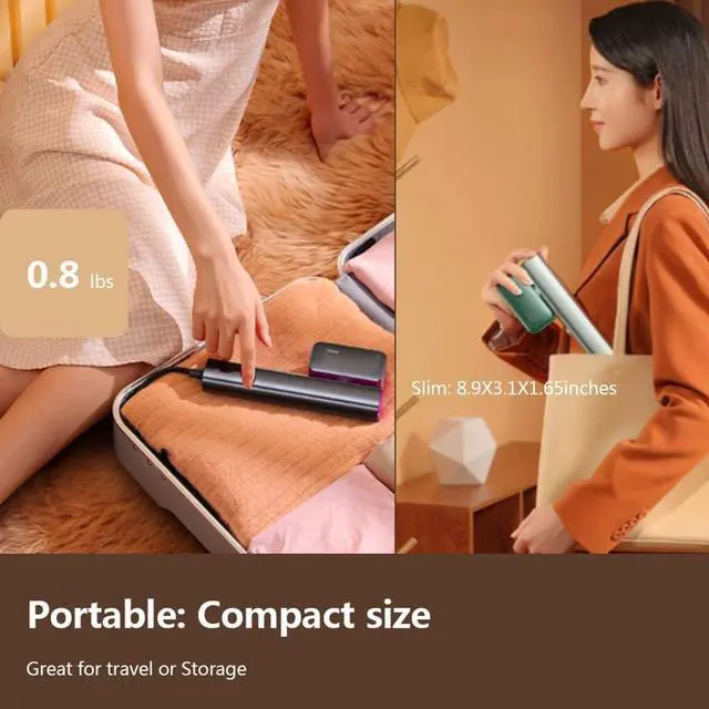 Alt view image 3 of 6 - Nesugar Steamer for Clothes Steamer, Fashion Portable Handheld Garment Steamer, 0.8lbs Lightly, 15s Fast Heat-up, 10 Minutes of Continuous Steam, Light Mini Steam Iron for travel and home