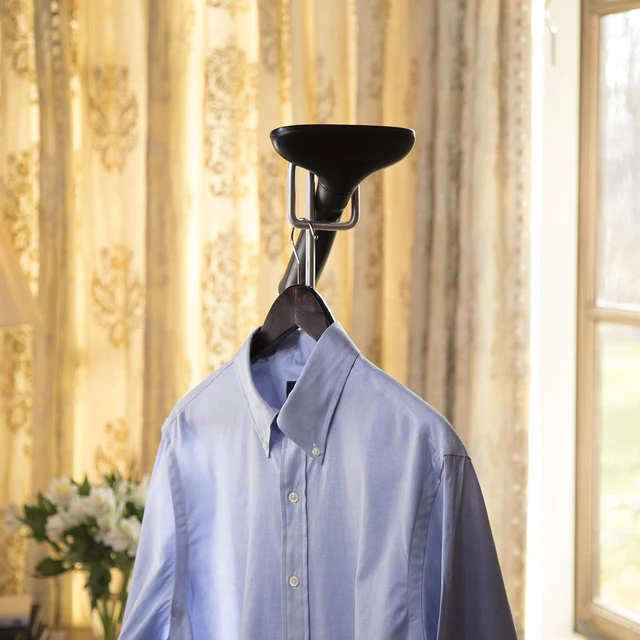 Alt view image 2 of 6 - Jiffy Steamer J-4000 Garment Steamer with Plastic Steam Head, 120 Volt, 20 x 11 x 64, Gray