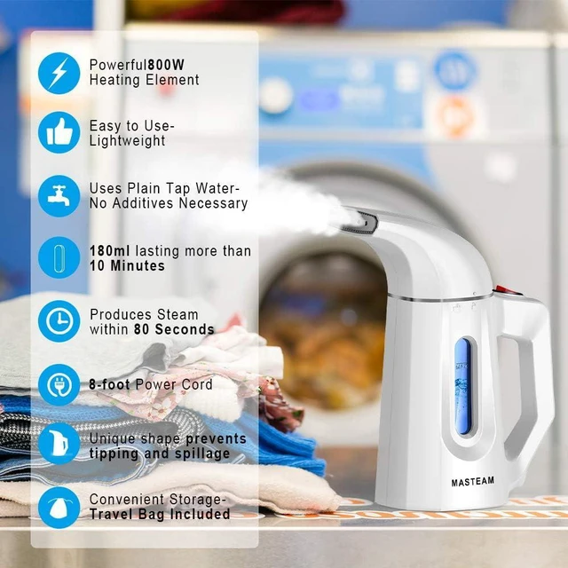 Alt view image 4 of 7 - Handheld Steamer for Clothes Wrinkle Remove,Garment Steamer for Hat