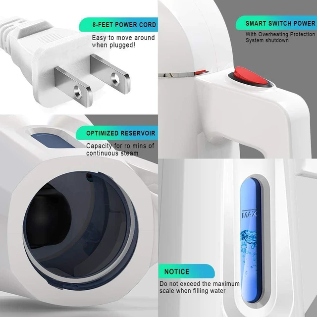 Alt view image 6 of 7 - Handheld Steamer for Clothes Wrinkle Remove,Garment Steamer for Hat