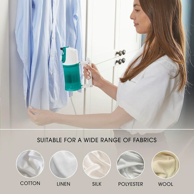 Alt view image 3 of 7 - Conair Travel Steamer for Clothes - Mini Garment Steamer, Fabric Steamer in Green by Travel Smart - Packable in Carry On Luggage - Dual Voltage