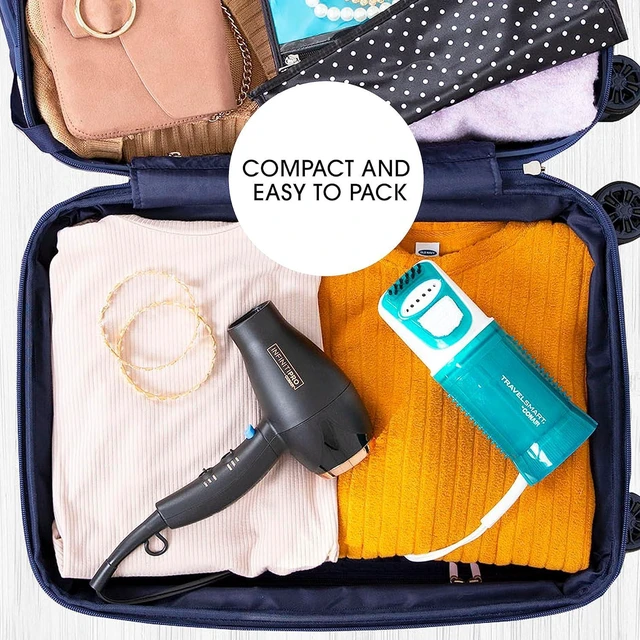 Alt view image 5 of 7 - Conair Travel Steamer for Clothes - Mini Garment Steamer, Fabric Steamer in Green by Travel Smart - Packable in Carry On Luggage - Dual Voltage